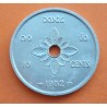 LAOS 10 CENTIMOS 1952 LAO LAUM TRENZADO DE PELO NATIVO KM.4MONEDA DE ALUMINIO EBC/SC Royaume du Laos