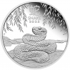. 1 acoin AUSTRALIA 1 DOLAR 2025 AÑO DE LA SERPIENTE Lunar Serie @PERTH MINT@ 1ª MONEDA DE PLATA CON CARLOS III Oz ONZA