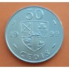 GHANA 50 CEDIS 1999 TAMBORES TRIBALES KM.31 MONEDA DE ACERO SC- Africa coin