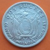 @ESCASA@ ECUADOR 2 SUCRES 1928 Ceca de PHILADELPIA JOSE DE SUCRE KM.68 MONEDA DE PLATA MBC silver coin