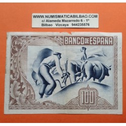 BILBAO 100 PESETAS 1937 BANCO DE VIZCAYA Sin Serie 576191 BILLETE de EUZKADI Pick S.565 España