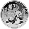 . 1 aaacoin @ENVÍO HOY@ CHINA 10 YUAN 2025 OSO PANDA y SUS CRÍAS MONEDA DE PLATA cápsula ONZA Oz Ounce silver