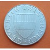 AUSTRIA 10 SCHILLINGS 1970 CABEZA DE MUJER y ESCUDO KM.2882 MONEDA DE PLATA MBC+ Österreich