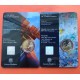 . 2 monedas x ANDORRA 2 EUROS 2018 DERECHOS HUMANOS y ANIVERSARIO DE LA CONSTITUCION SC COINCARD