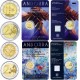 . 2 monedas x ANDORRA 2 EUROS 2018 DERECHOS HUMANOS y ANIVERSARIO DE LA CONSTITUCION SC COINCARD