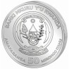 . 1 acoin x RUANDA 50 FRANCOS 2022 PELICANO African Ounce MONEDA DE PLATA CÁPSULA ONZA Oz SILVER Rwanda PELICAN