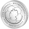 . 4 monedas x ALEMANIA 10 EUROS 2003+2004+2005+2006 Sin Ceca MUNDIAL DE FUTBOL FIFA PLATA SC BRD silver coin
