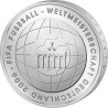 . 4 monedas x ALEMANIA 10 EUROS 2003+2004+2005+2006 Sin Ceca MUNDIAL DE FUTBOL FIFA PLATA SC BRD silver coin