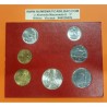 8 monedas x VATICANO CARTERA OFICIAL 1977 PAULUS VI SC 1+2+5+10+20+50+100 LIRAS + 500 LIRAS 1977 PLATA PAPA PABLO VI