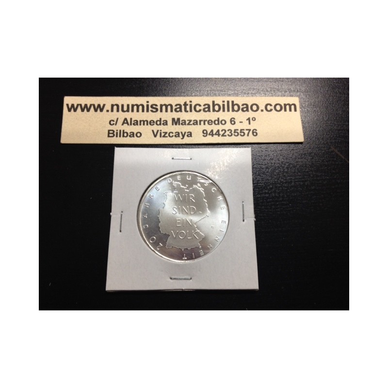 ALEMANIA 10 EUROS 2010 Ceca A 20 AÑOS DE LA UNIFICACION CON LA RDA (Alem. Democrática) MONEDA DE PLATA SC