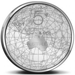 HOLANDA 5 EUROS 2006 AUSTRALIA 400 ANIVERSARIO DE SU DESCUBRIMIENTO KM.255 MONEDA DE PLATA SC The Netherlands