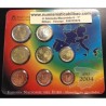 ESPAÑA CARTERA FNMT EURO 2004 BU SET KMS SC 1+2+5+10+20+50 Centimos 1 EURO + 2 EUROS 2004 REY JUAN CARLOS I
