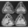 .4 monedas TRIANGULAR AUSTRALIA 1 DOLAR 2019+2020+2021 BARCOS Serie SHIPWRECK PLATA CAPSULA $1 ONZA 2021