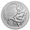 . 1 acoin AUSTRALIA 1 DOLAR 2025 AÑO DE LA SERPIENTE Lunar Serie RAM MINT 1ª MONEDA DE PLATA CON CARLOS III Oz ONZA