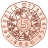 . 1 aacoin @11/ENERO Envío@ AUSTRIA 5 EUROS 2023 SOL CALENDARIO Serie LA MONEDA DEL AÑO NUEVO COBRE SC Osterreich