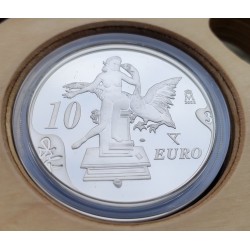 @OFERTA@ ESPAÑA 10 EUROS 2004 LEDA ATOMICA CENTENARIO NACIMIENTO SALVADOR DALI MONEDA DE PLATA SI ESTUCHE FNMT NO CERTIFICADO