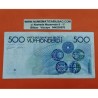 @RARO@ BELGICA 500 FRANCOS 1980 MEUNIER y SIMBOLOS QUIMICOS ...47356 Pick 143 BILLETE CIRCULADO Belgium 500 Francs
