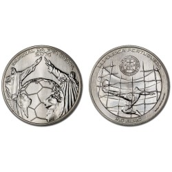 PORTUGAL 2,50 EUROS 2014 COPA MUNDIAL DE FUTBOL FIFA en BRASIL MONEDA DE NICKEL SC CONMEMORATIVA