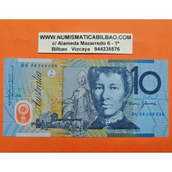AUSTRALIA 10 DOLARES 2002 JINETE A CABALLO y CARRO DE BUEYES Pick 58.A BILLETE DE PLASTICO SC Polymer UNC BANKNOTE