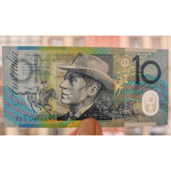 AUSTRALIA 10 DOLARES 2002 JINETE A CABALLO y CARRO DE BUEYES Pick 58.A BILLETE DE PLASTICO SC Polymer UNC BANKNOTE