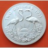 BAHAMAS 2 DOLARES 1973 FLAMINGOS y SOL RADIANTE KM.23 MONEDA DE PLATA PROOF 0,88 Onzas OZ silver coin