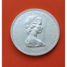 BAHAMAS 2 DOLARES 1973 FLAMINGOS y SOL RADIANTE KM.23 MONEDA DE PLATA PROOF 0,88 Onzas OZ silver coin