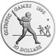 BELIZE 10 DOLARES 1996 JUGADORES DE BEISBOL OLIMPIADA DE ATLANTA KM.127 MONEDA DE PLATA PROOF