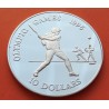 BELIZE 10 DOLARES 1996 JUGADORES DE BEISBOL OLIMPIADA DE ATLANTA KM.127 MONEDA DE PLATA PROOF
