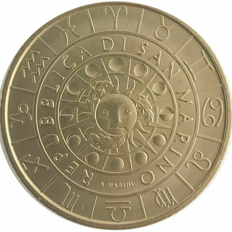 . @ENVIO INMEDIATO@ SAN MARINO 5 EUROS 2021 SIGNOS DEL ZODIACO ACUARIO SC MONEDA DE COBRE/LATON Horóscopo