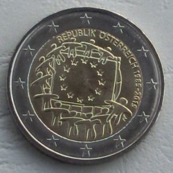 AUSTRIA 2 EUROS 2015 BANDERA EUROPEA SC MONEDA CONMEMORATIVA