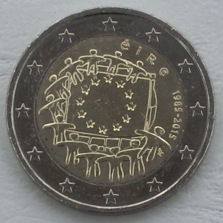 . .2 EUROS 2015 BANDERA EUROPEA IRLANDA SC Moneda Coin