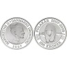 1 ONZA de PLATA PURA x DINAMARCA 100 KRONER 2007 OSO POLAR y REINA MARGARITA II KM.917 MONEDA PROOF Denmark silver