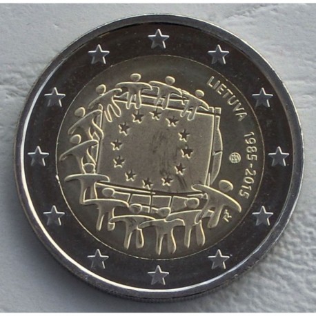 LITUANIA 2 EUROS 2015 BANDERA EUROPEA SC MONEDA CONMEMORATIVA