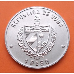 CUBA 1 PESO 1981 MASCOTA COCODRILO XIV JUEGOS CENTROAMERICANOS KM.60 MONEDA DE NICKEL SC- Caribe coin