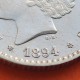 @PRECIOSA@ ESPAÑA Rey ALFONSO XIII 50 CENTIMOS 1894 * 9 4 MSM REY y ESCUDO KM.703 MONEDA DE PLATA R/3