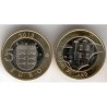 FINLANDIA 5 EUROS 2013 Provincia de OSTROBOTNIA - CASA TIPICA moneda nº 23 SC MONEDA BIMETALICA Finnland