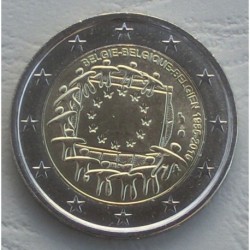 . .2 EUROS 2015 BANDERA EUROPEA BELGICA SC Moneda Coin @RARA@