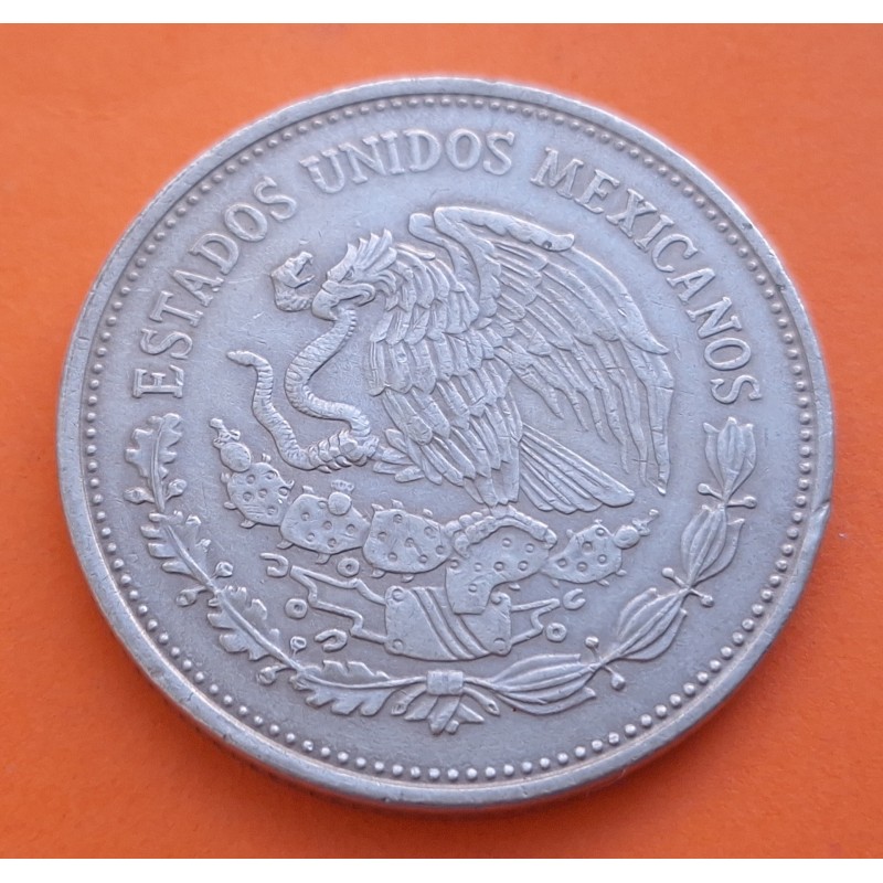 @ESCASA@ MEXICO 5000 PESOS 1988 CINCUENTENARIO DE LA EXPROPIACION PETROLIFERA KM.531 MONEDA DE NICKEL MBC Mejico México