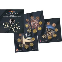 @BLACK FRIDAY@ BENELUX CARTERA OFICIAL 2003 SC 1+2+5+10+20+50 Centimos + 1 EURO + 2 EUROS 2003 LUXEMBURGO + BELGICA + HOLANDA