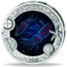 . 1 aacoin AUSTRIA 3 EUROS 2025 CALAMAR DE LUZ Vida Marina @COLORES@ 10ª MONEDA DE NICKEL