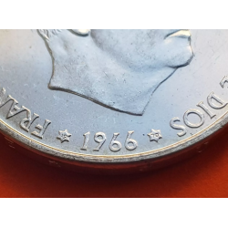 ESPAÑA 100 PESETAS 1966 * 19 70 FRANCISCO FRANCO SIN CIRCULAR DE CARTUCHO PLATA MONEDA DEL ESTADO ESPAÑOL