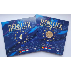 BENELUX CARTERA OFICIAL EUROS 2007 SC 1+2+5+10+20+50 Centimos + 1 EURO + 2 EUROS 2007 LUXEMBURGO + BELGICA + HOLANDA