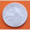 CUBA 10 CENTAVOS 1952 BANDERA y ARBOL 50 AÑOS DE LIBERTAD y PROGRESO KM.23 MONEDA DE PLATA MBC silver coin R/1