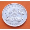 AUSTRALIA 6 PENIQUES 1936 REY JORGE V KM.25 MONEDA DE PLATA MBC 6 Pence silver