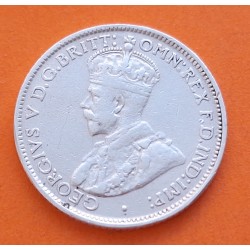 AUSTRALIA 6 PENIQUES 1936 REY JORGE V KM.25 MONEDA DE PLATA MBC 6 Pence silver