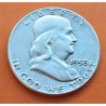 ESTADOS UNIDOS 1/2 DOLAR 1958 P BENJAMIN FRANKLIN KM.163 MONEDA DE PLATA MBC Half Dollar silver R/3