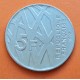 FRANCIA 5 FRANCOS 1992 PIERRE MENDES KM.1006 MONEDA DE NICKEL SC- France 5 Francs