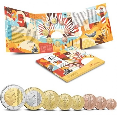 . 1 aaacoin @ENVÍO HOY@ HOLANDA CARTERA OFICIAL EUROS 2025 SET 1+2+5+10+20+50 Céntimos 1 EURO + 2 EUROS 2025 "EL FUEGO"