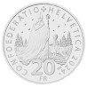 . 1 aaaaacoin @27/FEBRERO Envío - Tirada 5.000@ SUIZA 20 FRANCOS 2024 B SAN NICOLAS MONEDA DE PLATA SC Switzerland 20 Francs