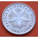 CUBA 10 CENTAVOS 1948 PATRIA y LIBERTAD ESTRELLA KM.A12 MONEDA DE PLATA EBC+/SC- Havana Silver R/1
